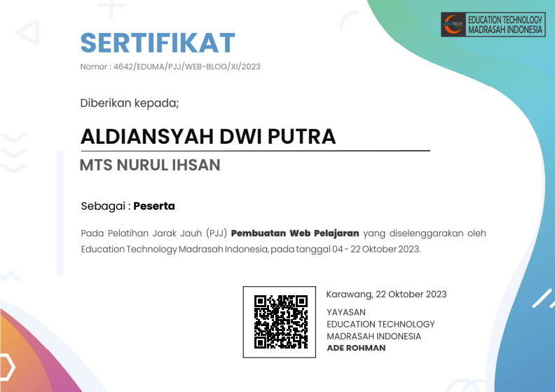 Pembuatan Web Pelajaran